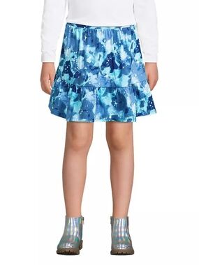Blue Tie-Dye Tiered Skort Girls Plus 10-12+